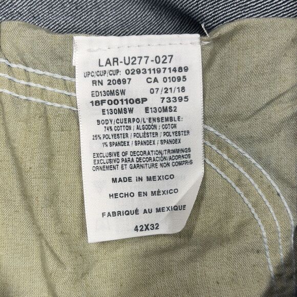 Dickies Jeans Mens 42x32 Dark Blue Wash Denim Pants Straight Leg Mexico - Picture 9 of 15